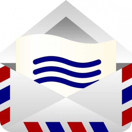 Barretr Air Mail Envelope Clip Art-vector Clip Art-free Vector ...