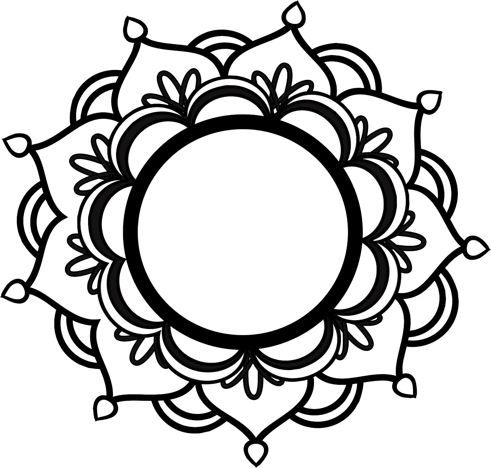 DIY Amazing Outline Mandala Tattoo Design - Mandala Tattoos Tumblr ...