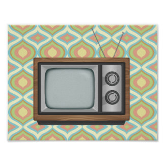 Old Television Art & Framed Artwork | Zazzle