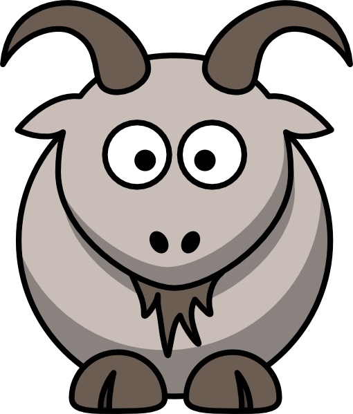 Cartoon Goat clip art Free vector in Open office drawing svg ...