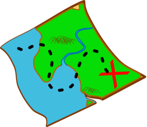 Clip art of map
