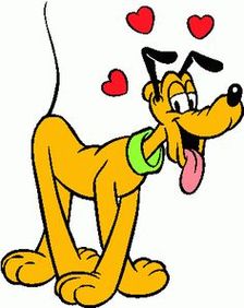 Pluto The Dog With Bone Clipart - Free to use Clip Art Resource