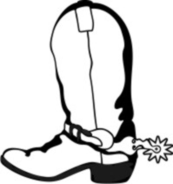 Western Boots Coloring Page | Free Coloring Pages | Printable ...