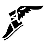 Verbaasd kofferbak Guinness Shoe With Wings Logo - ClipArt Best