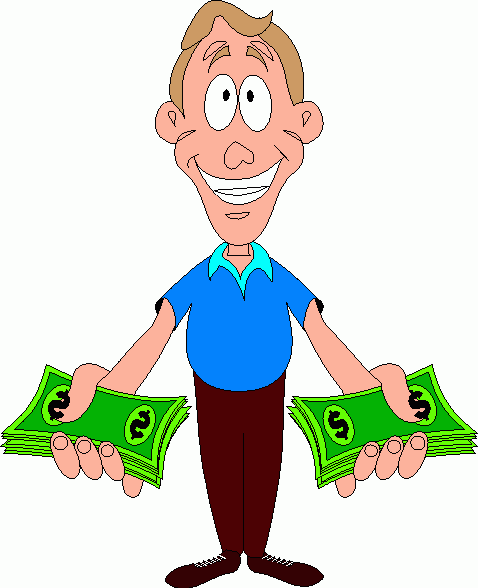 Man With Money Clipart