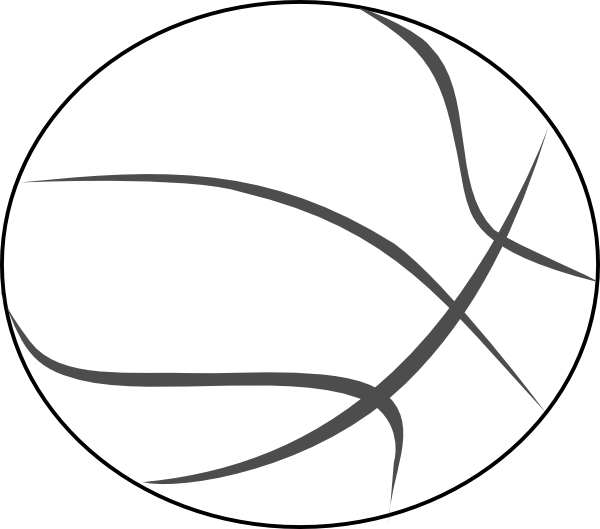 Half Basketball Clipart