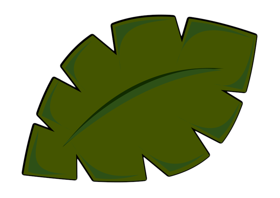 Jungle Leaf Template