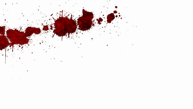 Blood Splatter Animation With Matte Stock Footage Video | Getty Images