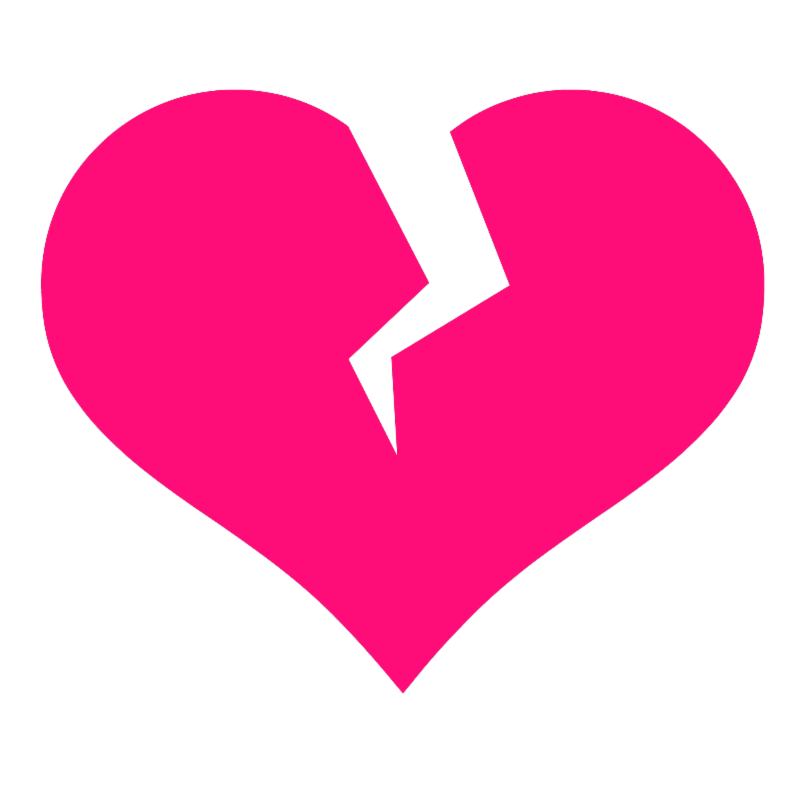 Cartoon broken heart clipart image #33724