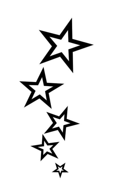 Simple Shooting Star Tattoo Designs - Tattos For Men