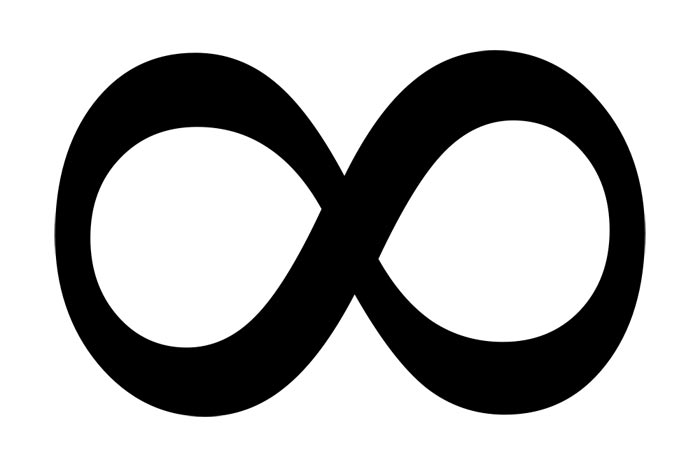 Infinity symbol clipart