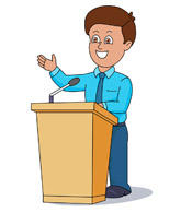 Someone Giving A Speech Clipart