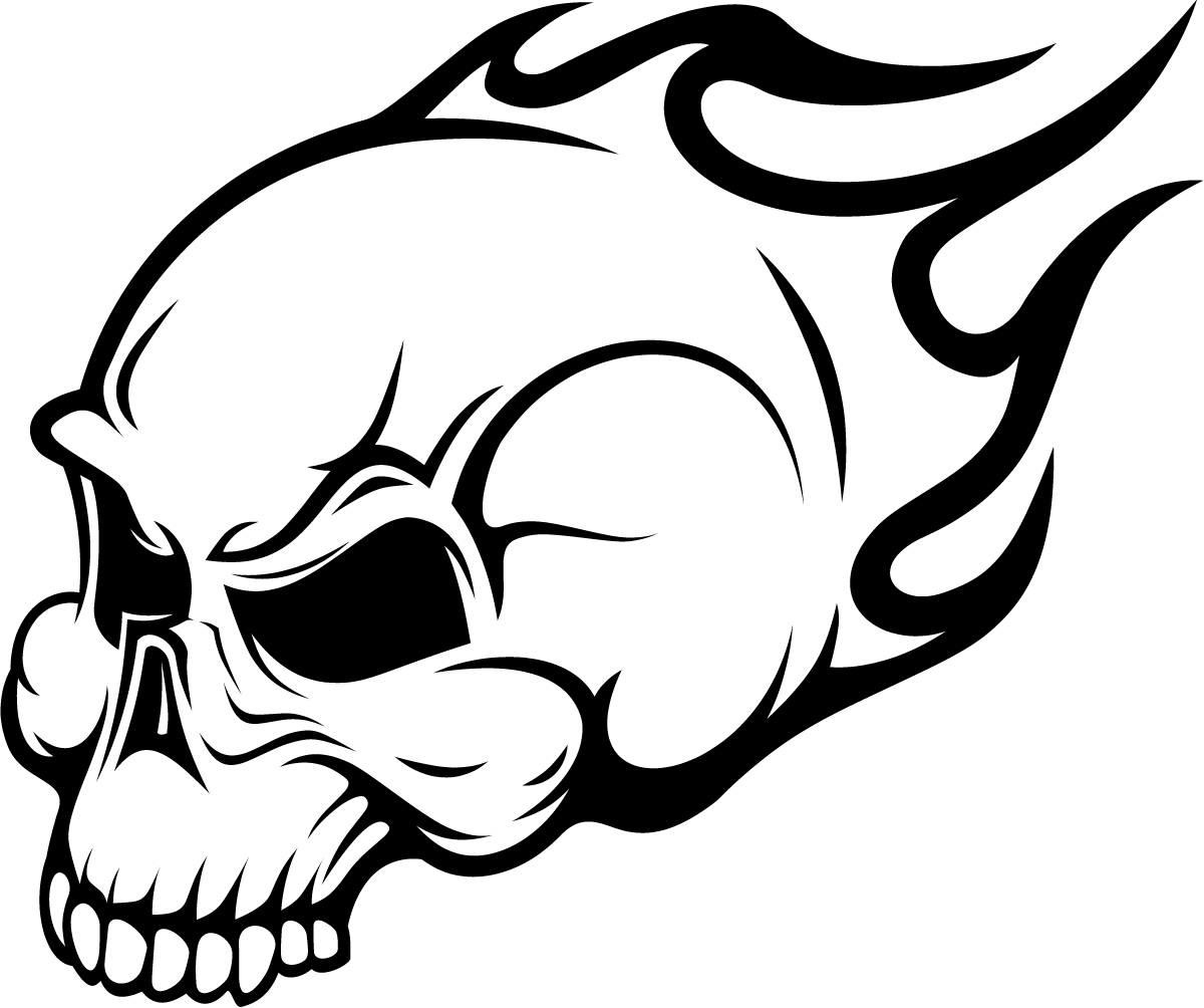 Skulls Line Drawings - ClipArt Best