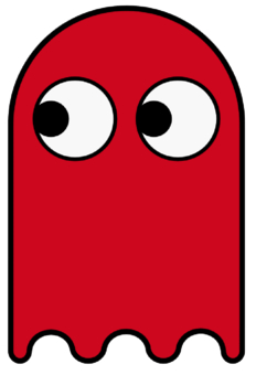 Pacman ghost clipart
