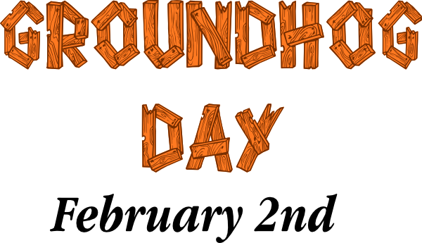 743 views Free happy groundhog day clip art