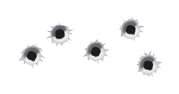 Bullet Holes in Chat Box - Facebook Symbols and Chat Emoticons