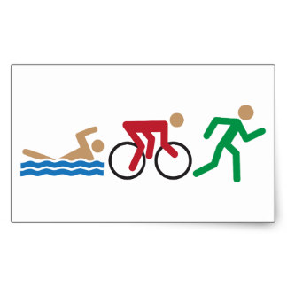 Triathlon Stickers | Zazzle