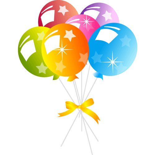 Happy birthday balloons clip art free