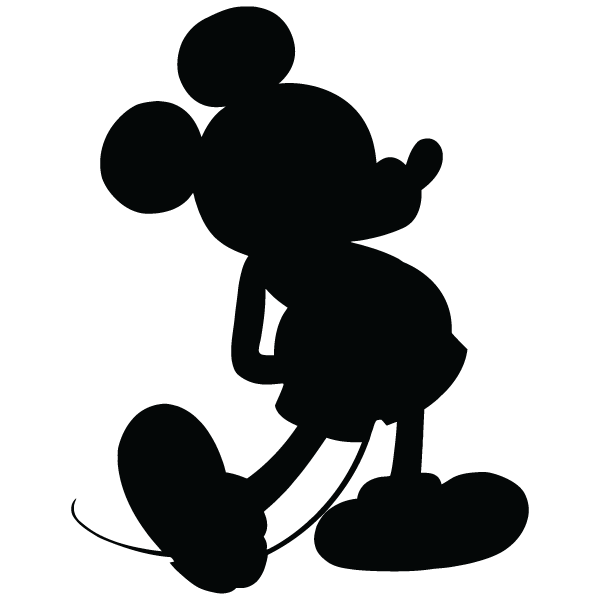 Minnie And Mickey Silhouette Clipart