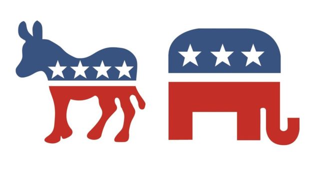 US election: Why a Republican elephant and Democratic donkey ...