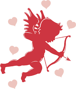 heart arrow love valentine cupid. valentine cupidvector ...