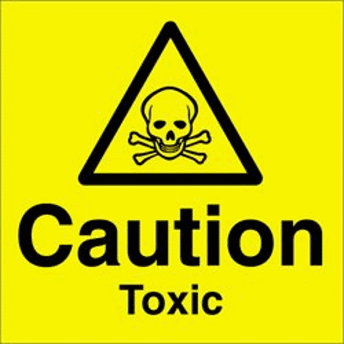 WS486 - CAUTION TOXIC WARNING SIGNS