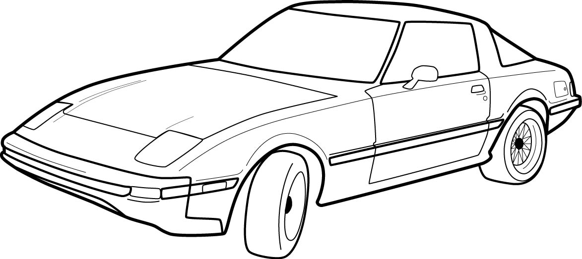 Outline Drawing Of Drift Cars | Free Download Clip Art | Free Clip ...