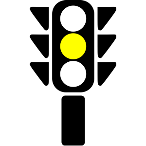 Traffic semaphore yellow light clipart, cliparts of Traffic ...