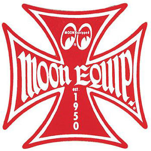 Mooneyes Red Iron Cross Decal Sticker Stickers Maltese Equipped 5 ...