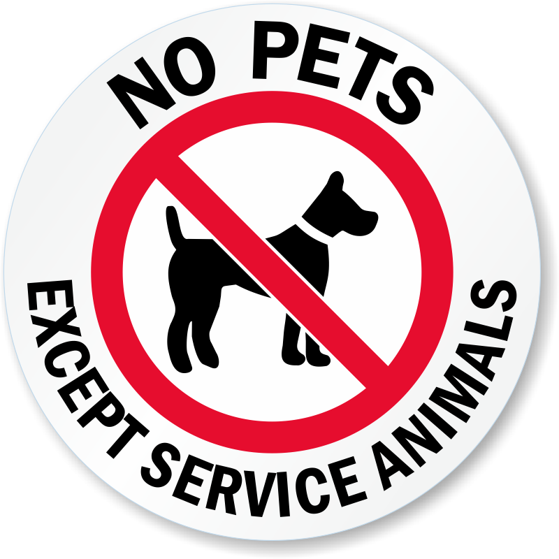 Service Animal Signs