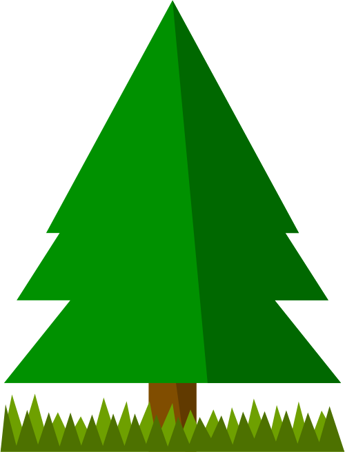 Free Simple Spruce Tree Clip Art