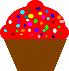 Cupcake Brown clip art - vector clip art online, royalty free ...