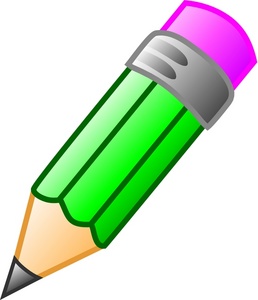 Pencil Clipart Image - Clip Art Of A Short Green Pencil With A ...