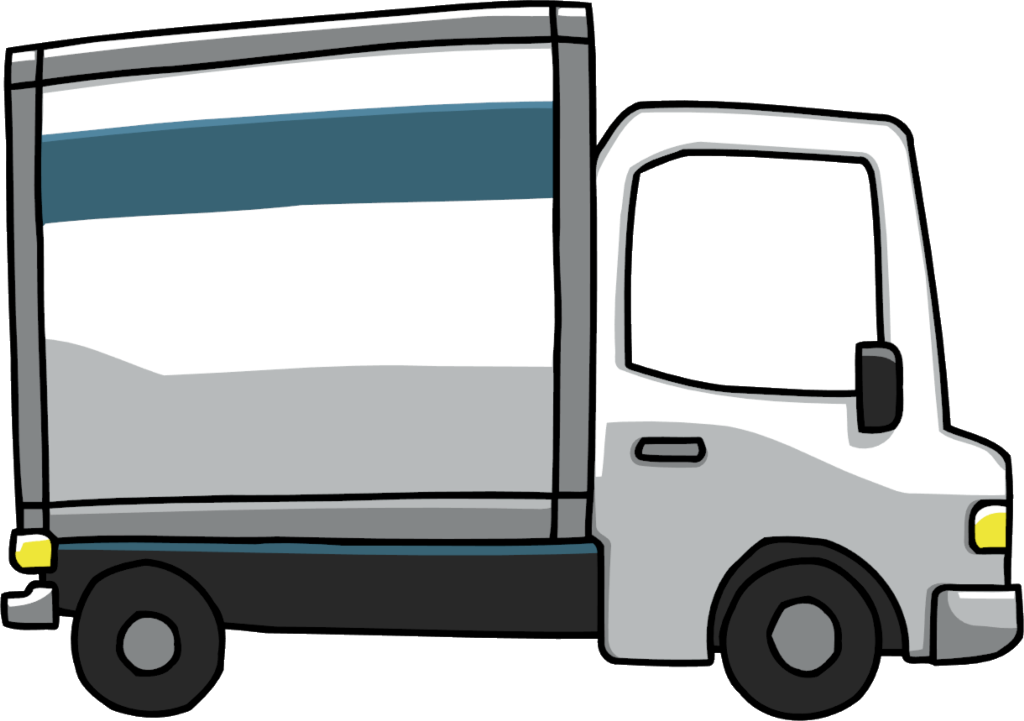 free black and white truck clipart - photo #40