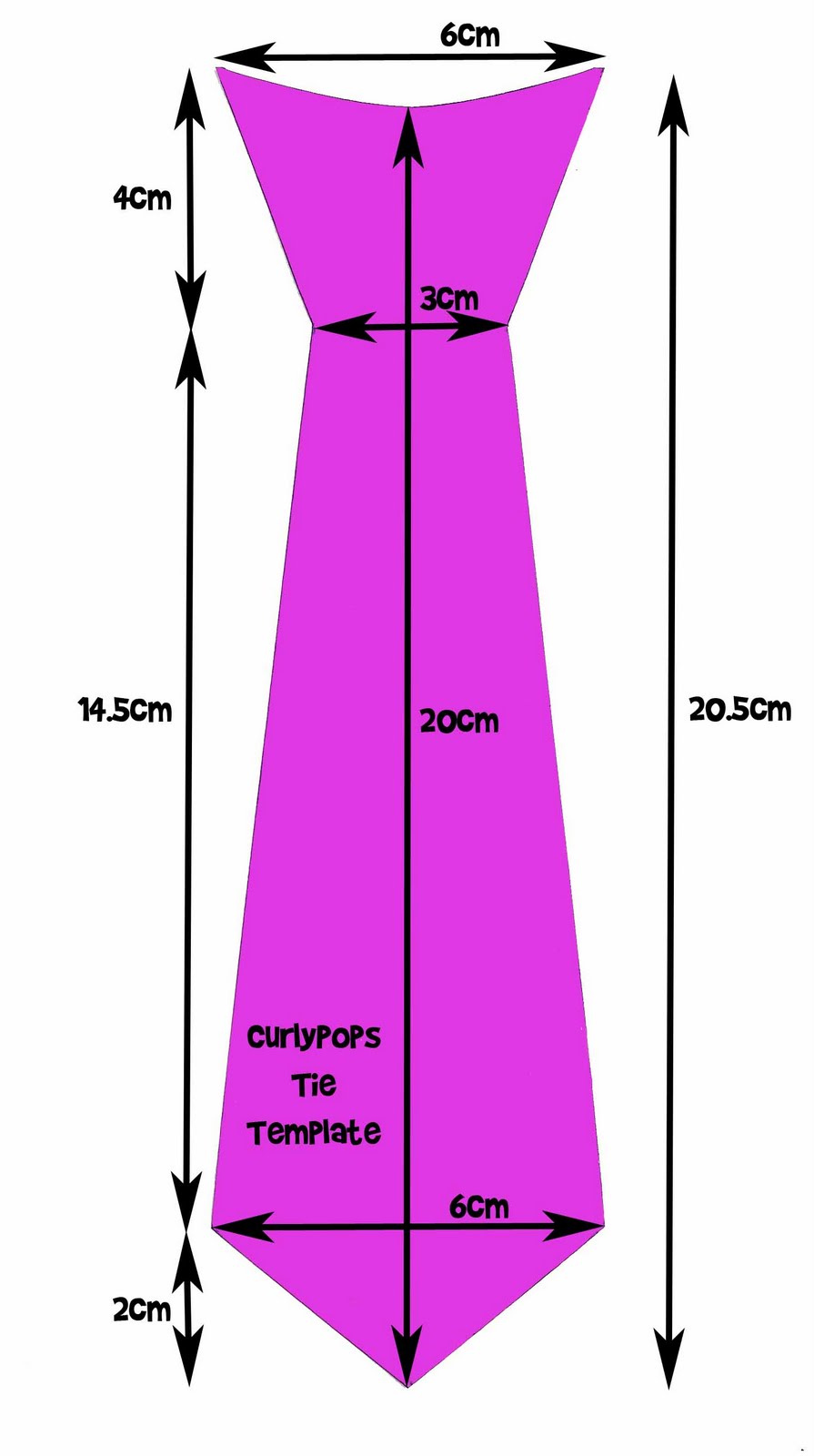 Printable Tie Template