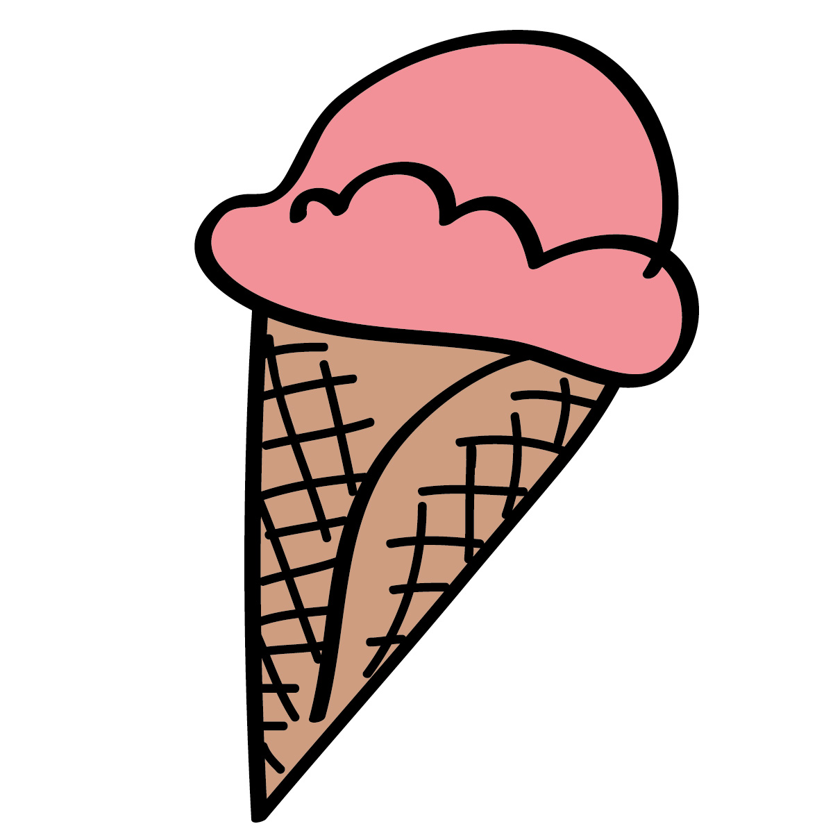 July Ice Cream Calendar Color