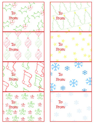 Free Printable Christmas Gift Tags for Your Christmas Gifts