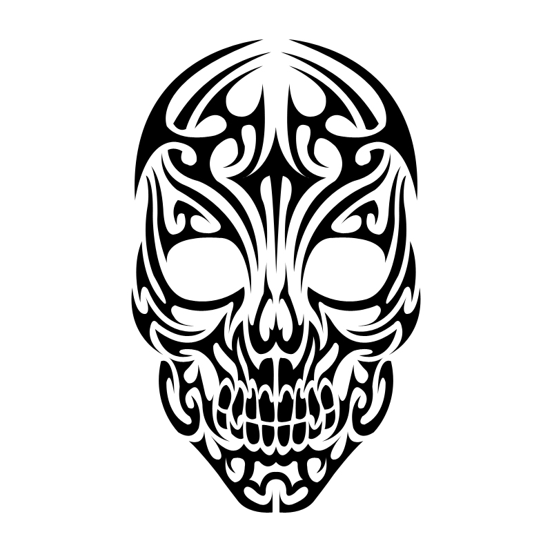 Tribal Skull by Shadow696