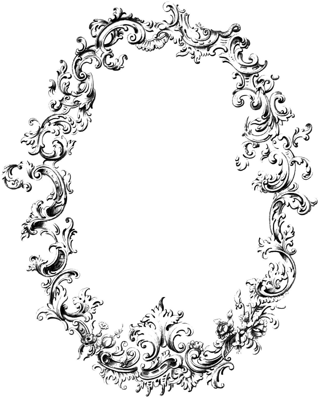 Free Fancy Frame Vintage Clip Art Image | Oh So Nifty Vintage Graphics