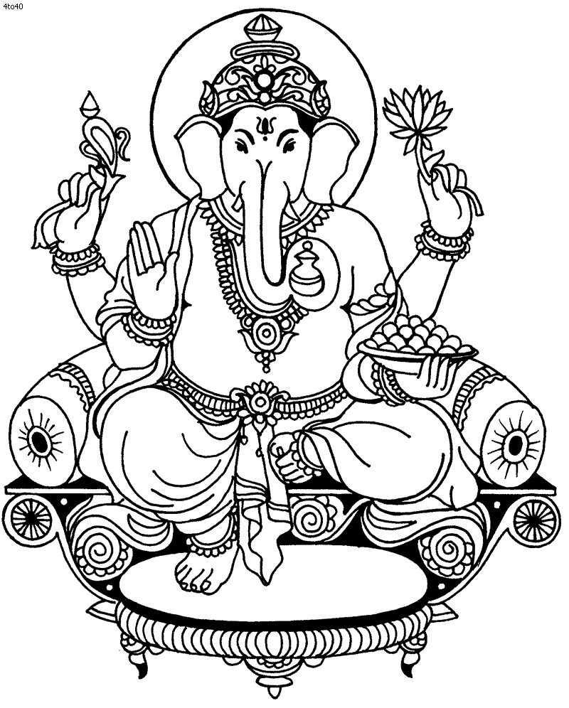 ganesha coloring pages - photo #7