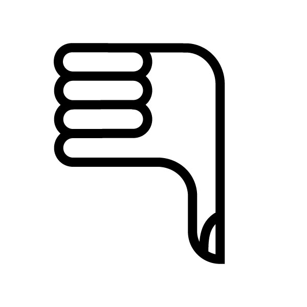 Thumbs Down Symbol