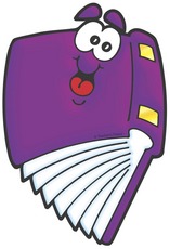 Purple Book with Smiley Face | Product Detail | Scholastic Printables
