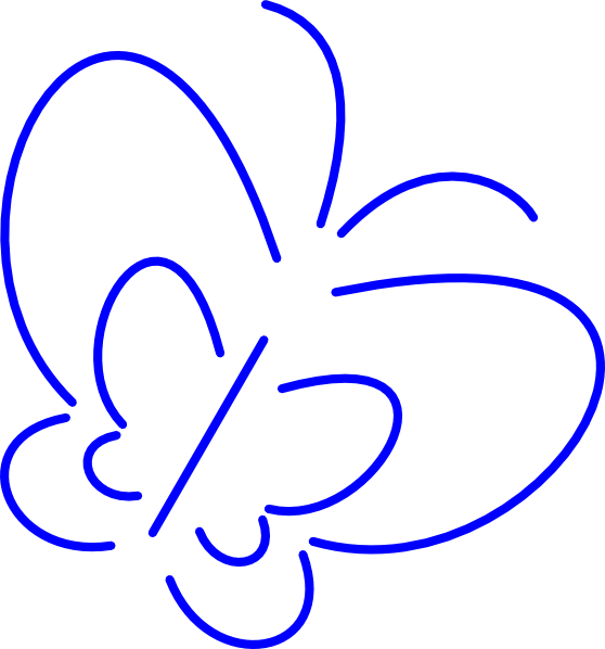 clip art butterfly outline - photo #21