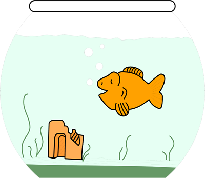Free Stock Photos | Illustration Of A Cartoon Goldfish In A Bowl ...