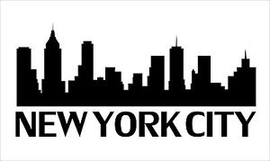 new york skyline silhouette outline | Paon The Fly