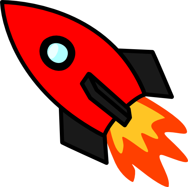 Red Rocket Clip Art - vector clip art online, royalty ...