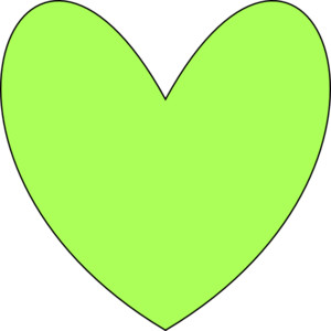 Green Heart clip art - Polyvore