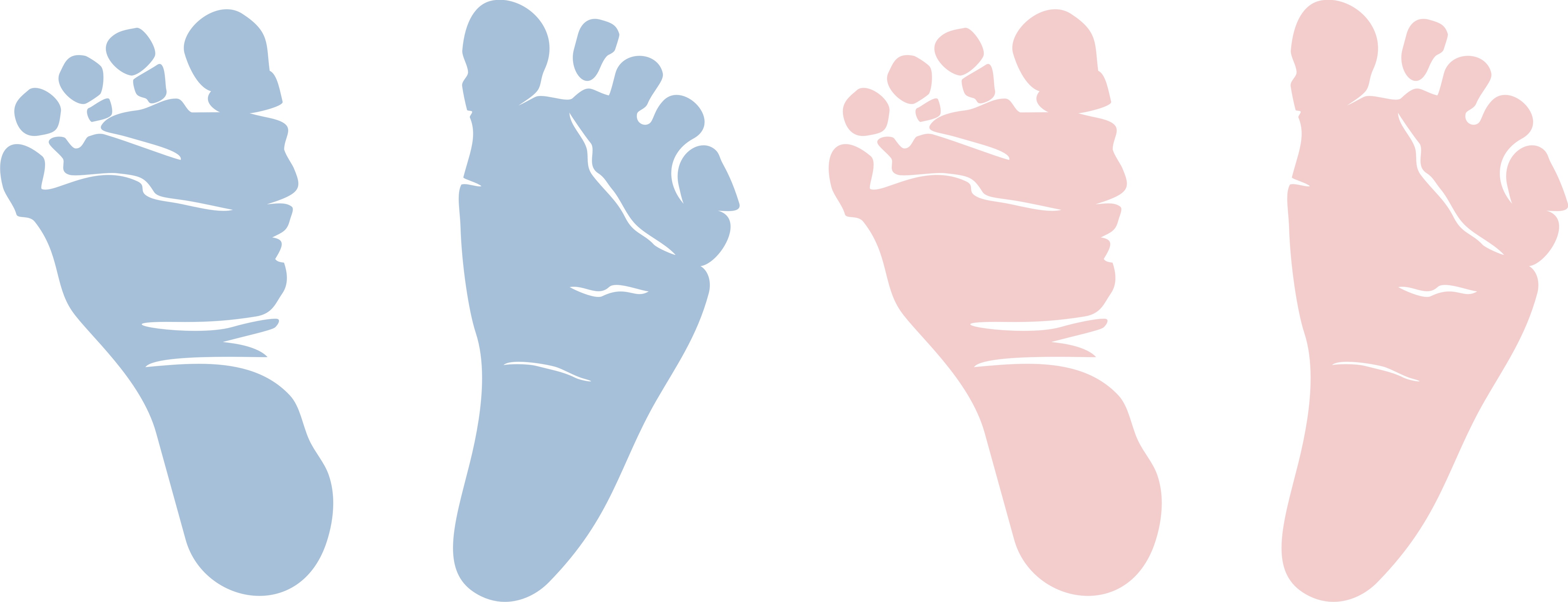 clipart baby feet border - photo #33