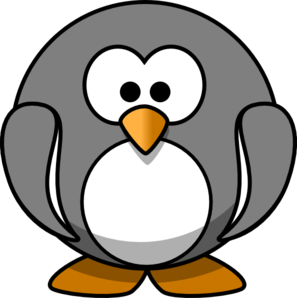 Grey Penguin clip art - vector clip art online, royalty free ...
