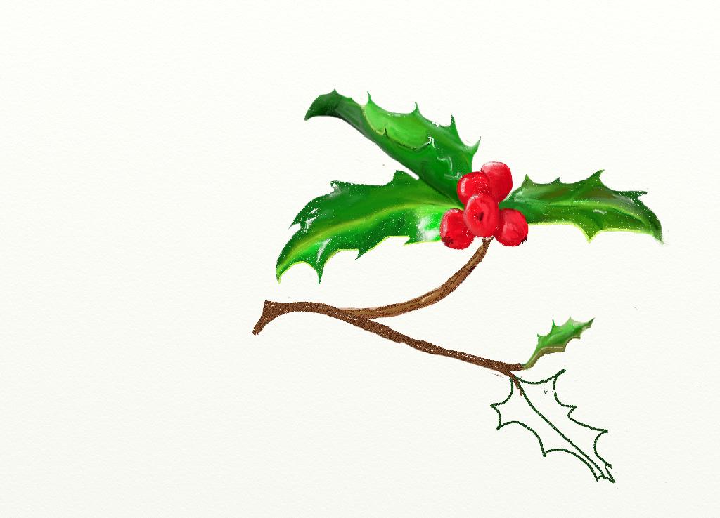 free holly leaf clip art - photo #36